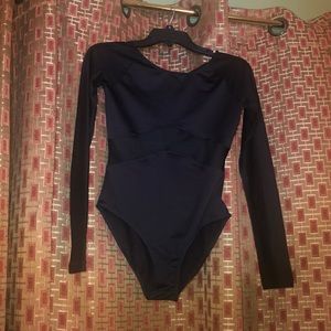 Forever 21 mesh detail leotard